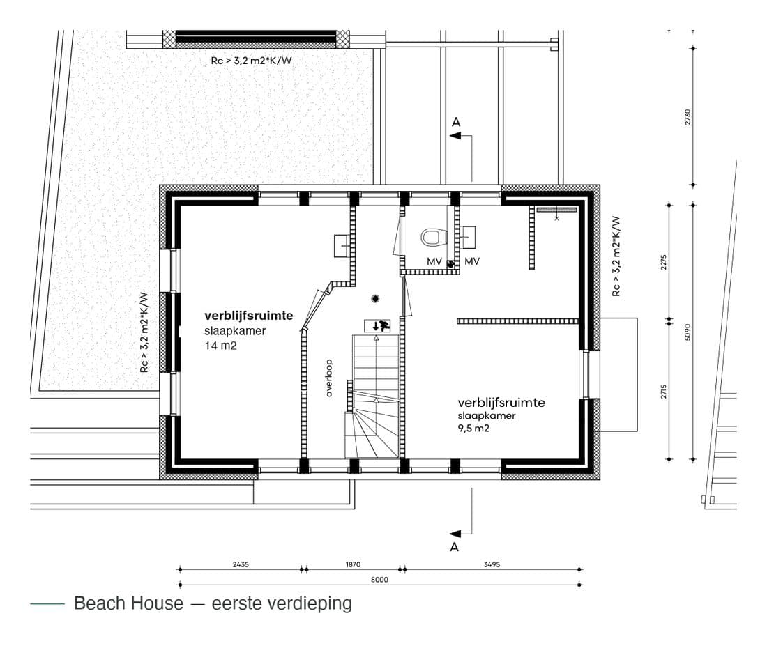 Grundriss erste Etage