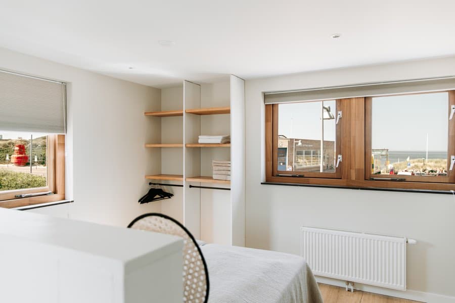 Slaapkamer met zeezicht